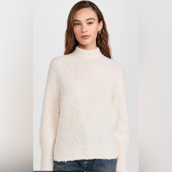 MADEWELL - Wool-Alpaca Blend Boucle-Knit Oversized Sweater Size M - Picture 2 of 11